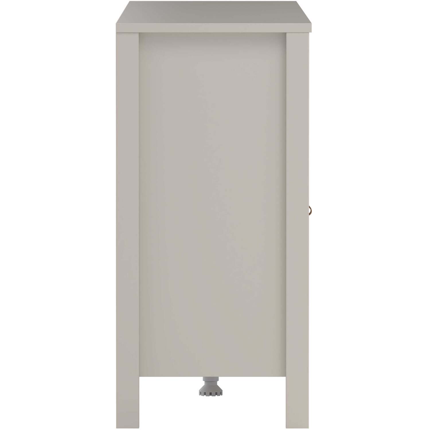 Wyld Haus Wildberry Cashmere Wooden Sideboard 2 Doors 3 Drawers Matt Cream - Cream