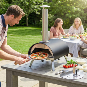 Outsunny Outdoor Pizza Oven Portable Foldable Legs