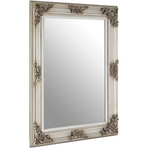 Stag Antler Brown and Nickel Finish Wall Mirror