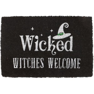 Black Wicked Witches Welcome Coir Doormat