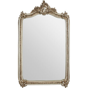 Silva Small Oak Effect Silver Wall Mirror