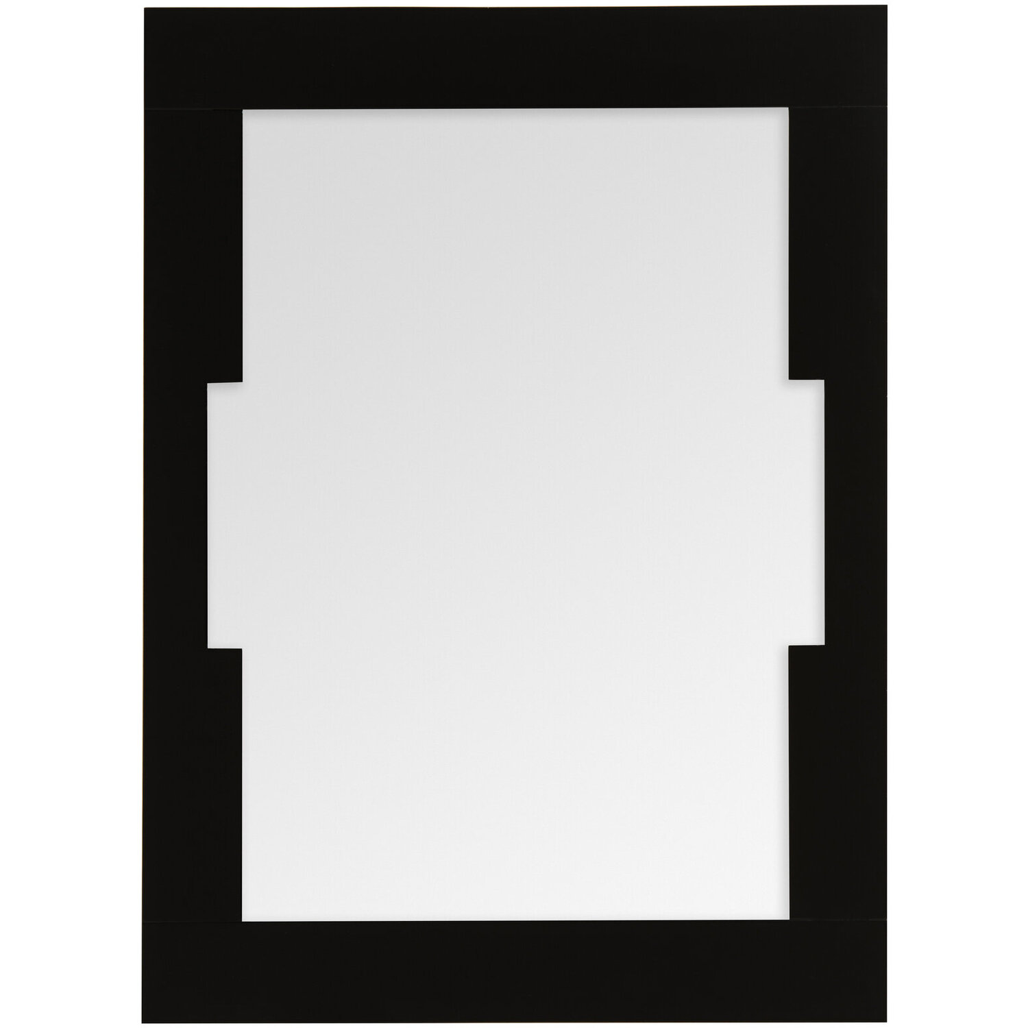 Plume Antique Grey Acanthus Leaf Wall Mirror - Black