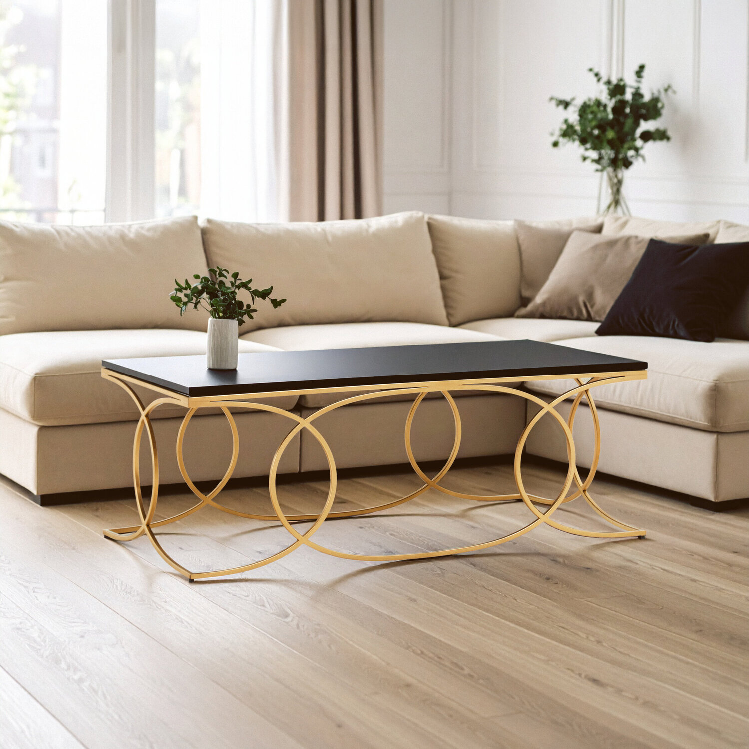 Kia Black Coffee Table - Black