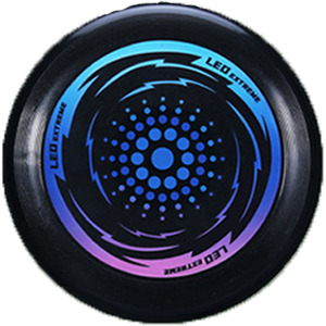 LED Light Up Flying Disc Glow Frisbee Outdoor Game Toy
