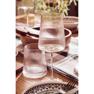 Eldon Set of Four Ribbed Wine Glasses