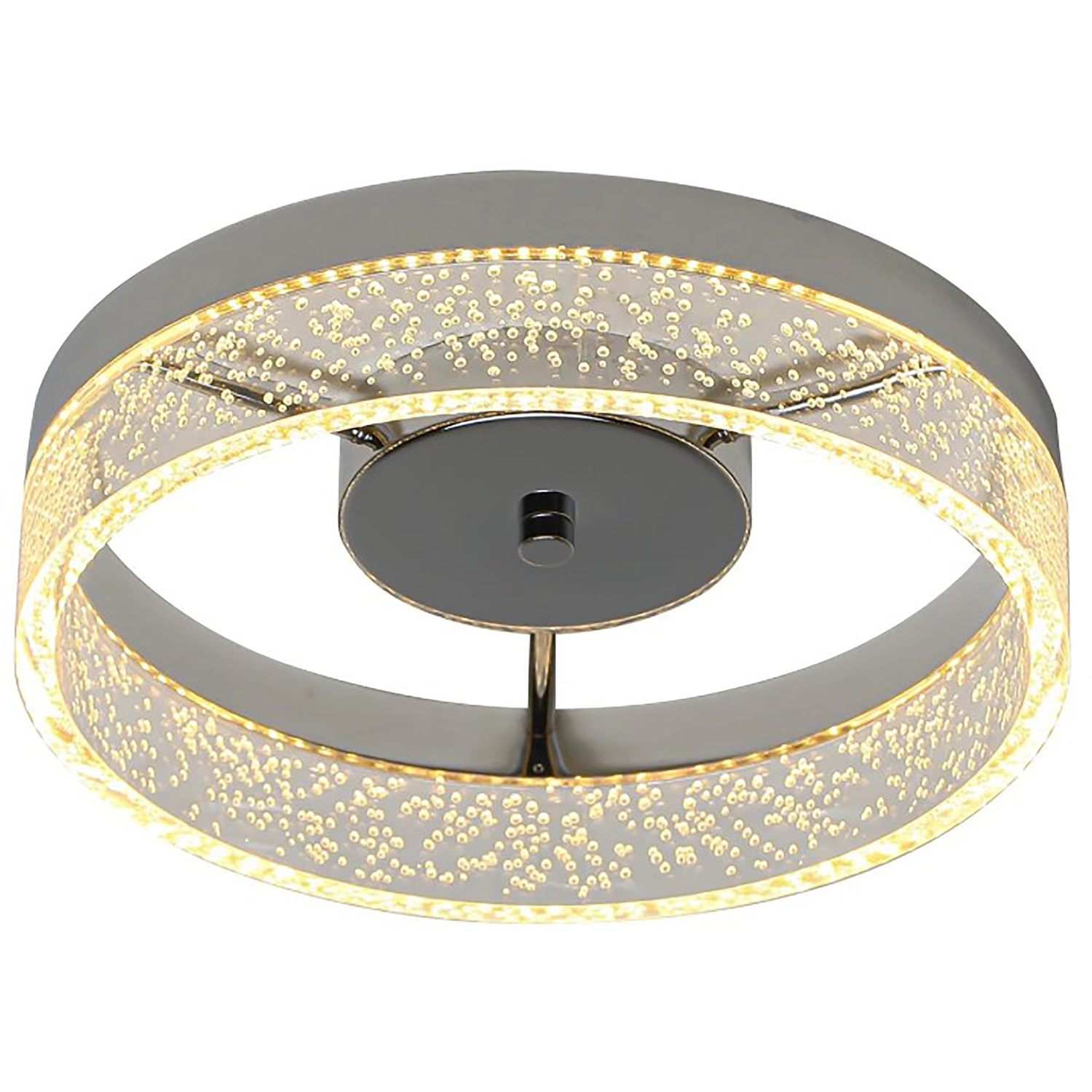 The Bath Plus Tb+ Modern Led Flush Ceiling Light Silver - Silver