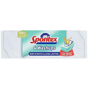 Set of 16 Spontex 4 Washups Sponges