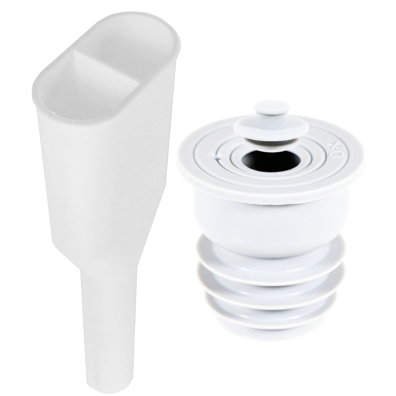 Spares2go Universal Drain Hose Connector + Silicone Seal Plug 2 To 1 Washing Machine Dishwasher Outlet Kit - Image 3
