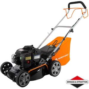 Yard Force 41cm Self-Propelled Rotary Petrol Lawnmower, 125cc Engine- GM B41A