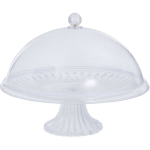 Faye Clear Acrylic Cake Stand With Dome Lid