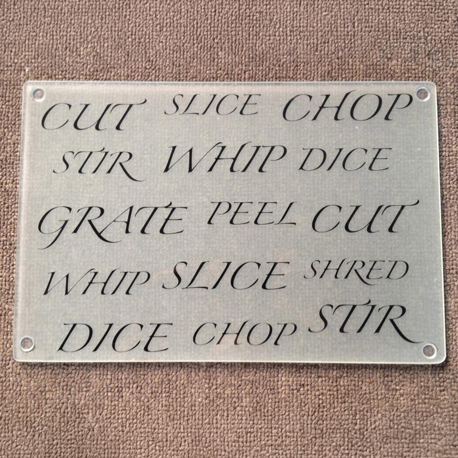 Worktop Saver Cut Slice Chop  - Frosted