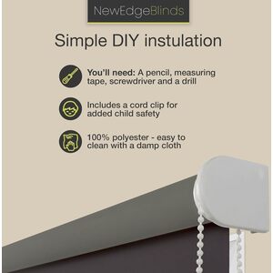 Chocolate / 75 Thermal Blackout Roller Blinds shot 14605284