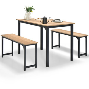 3PCS Industrial Breakfast Table Set