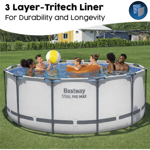 Bestway 12ft Steel Frame Above Ground Pool