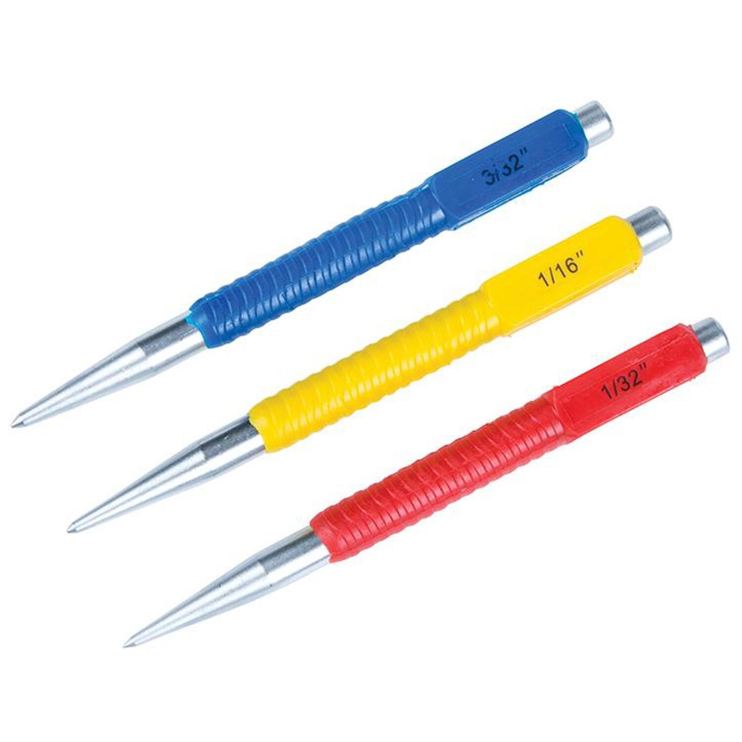 3 Piece Nail Punch Set With Knurled Handles - Bluespot Tools 22445 Bs22445 - Nail Punch Set 3 Bluespot Tools 22445 Bs22445 - Image 16