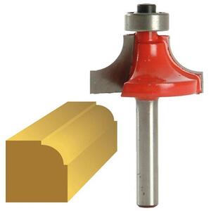 Faithfull Router Bit Tct 9.5mm Rounding Over 1/4In Shank