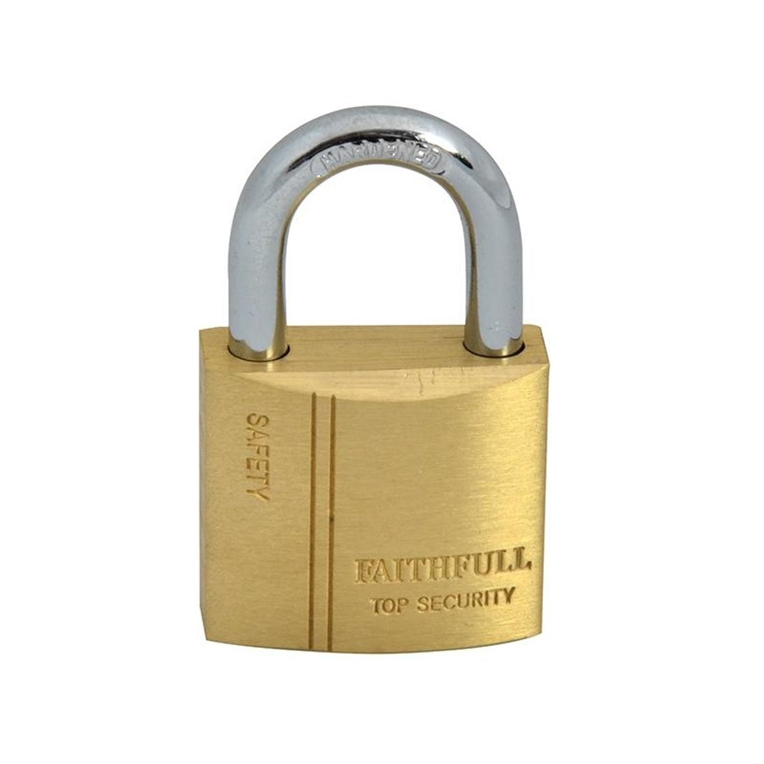 Faithfull Brass Padlock - Multi Colour