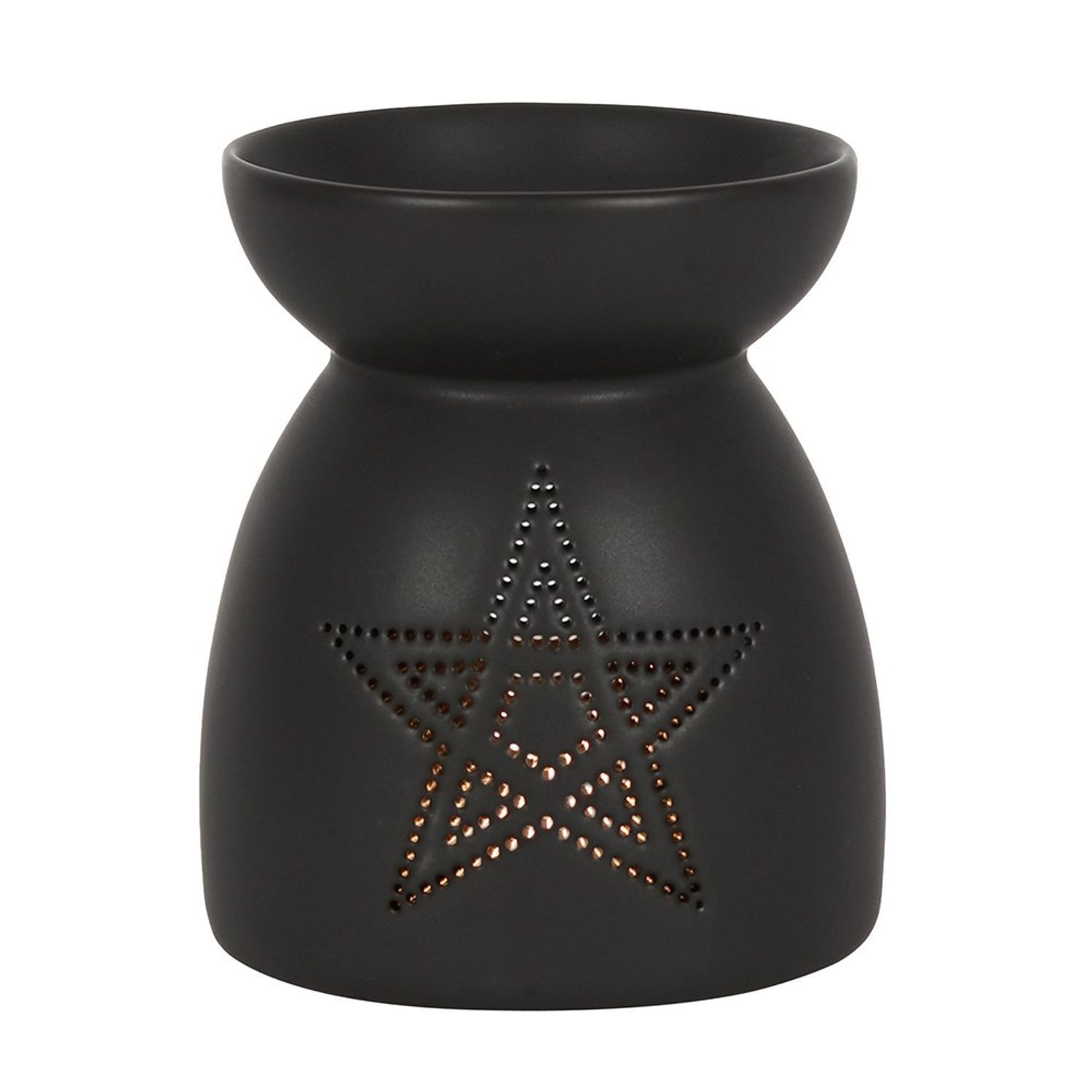 Something Different Pentagram Oil Burner - Black