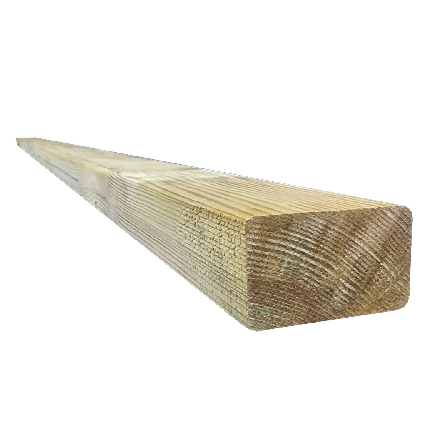 Snowdon Timber Treated 3X2" Cls Timber - Decking Joists (T) 38Mm (W) 63Mm (L) 2.4M - Pack Of 5 - Natural / 3Kg