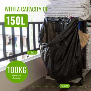 Ecobag 10 Pack Heavy Duty Bin Bags - 150 L - 74 Micron - Recyclable