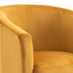 Mustard Bedford Small Padded Curved Back Tub Chair shot 16028274