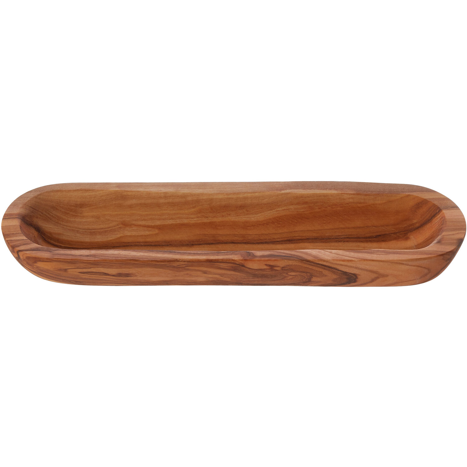 Image of Kora Olive Wood Oval Platter -&hellip;