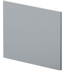 700mm L Shape Square Reversible Bath End Panel - Satin Grey