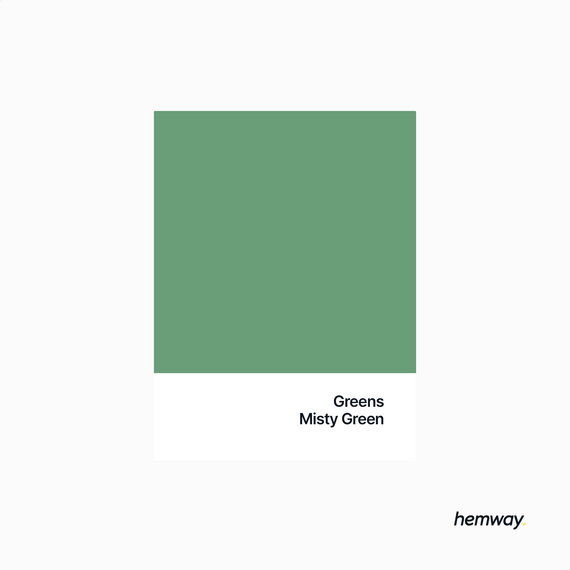 Hemway Chalk Paint Flat Matt Misty Green 1L