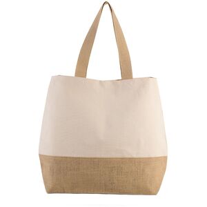 Kimood Canvas And Jute Shopper Bag