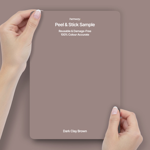 Hemway Interior Paint Sample, Dark Clay Brown, Peel & Stick Swatch