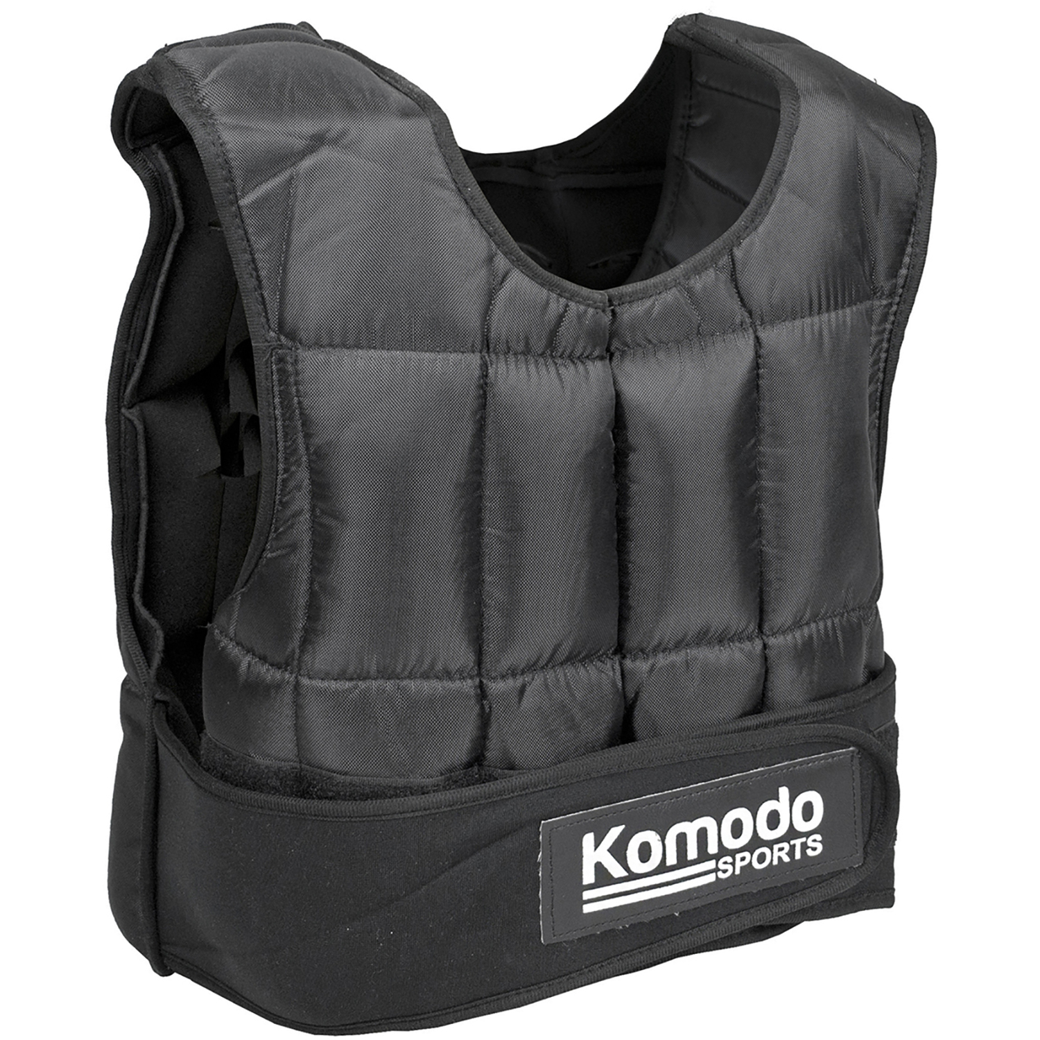 Komodo 20Kg Adjustable Weighted Vest - Black