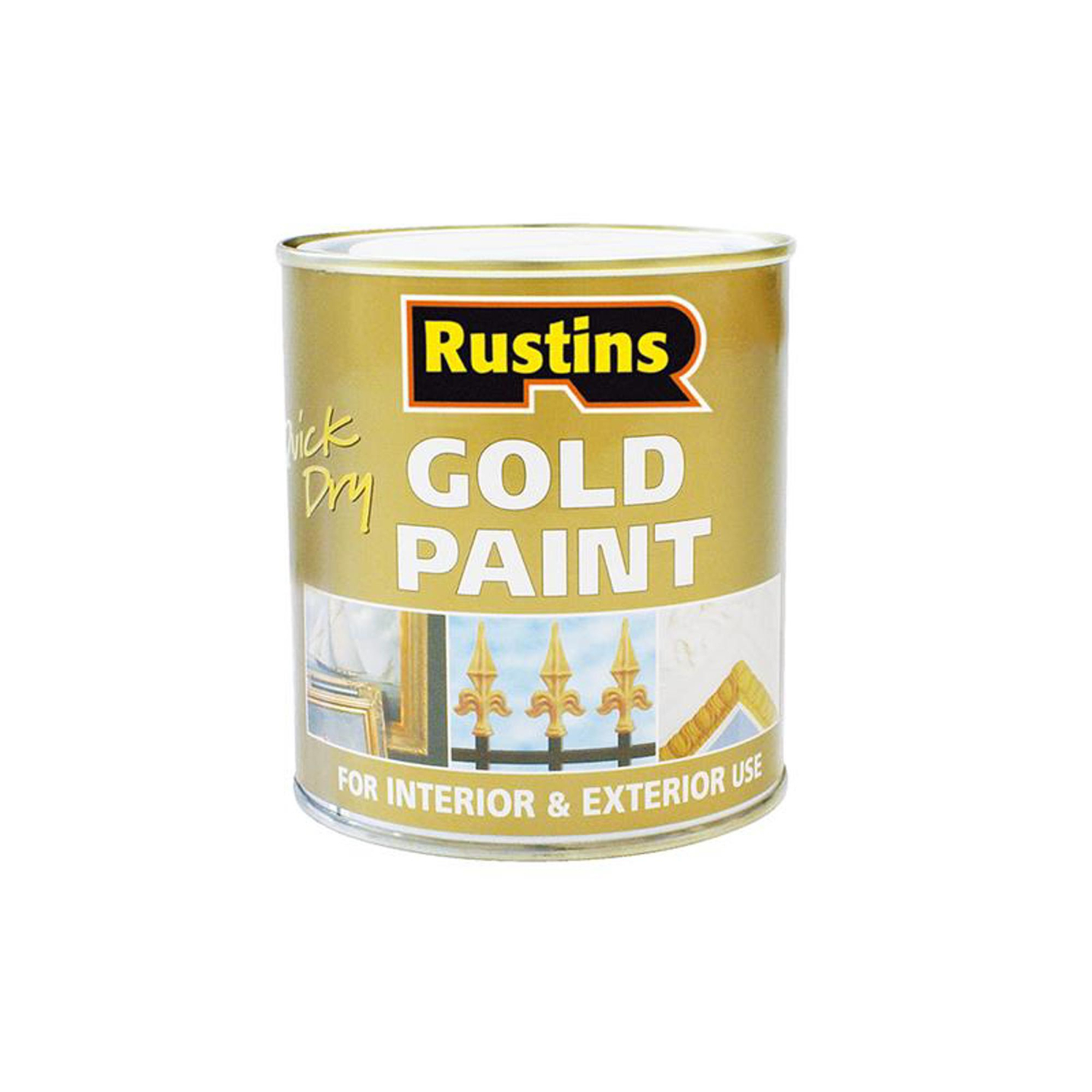 Rustins , Gold Paint, 250Ml, Suitable For Wood & Metal - Gold