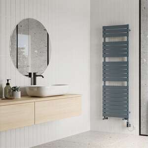 Typhoon - Anthracite Dual Fuel Towel Rail Thermostatic WIFI