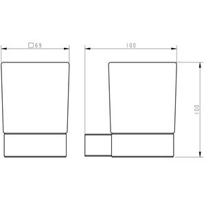 Bathwell Jupiter Wall Hung Tumbler
