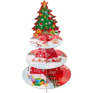 Lifeideas 3 Tier Christmas Tree Cupcake Display Stand