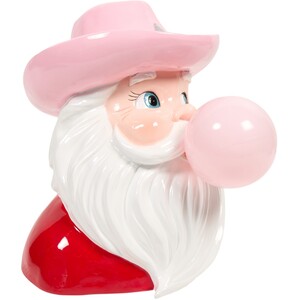 Light Up Bubblegum Santa Decoration