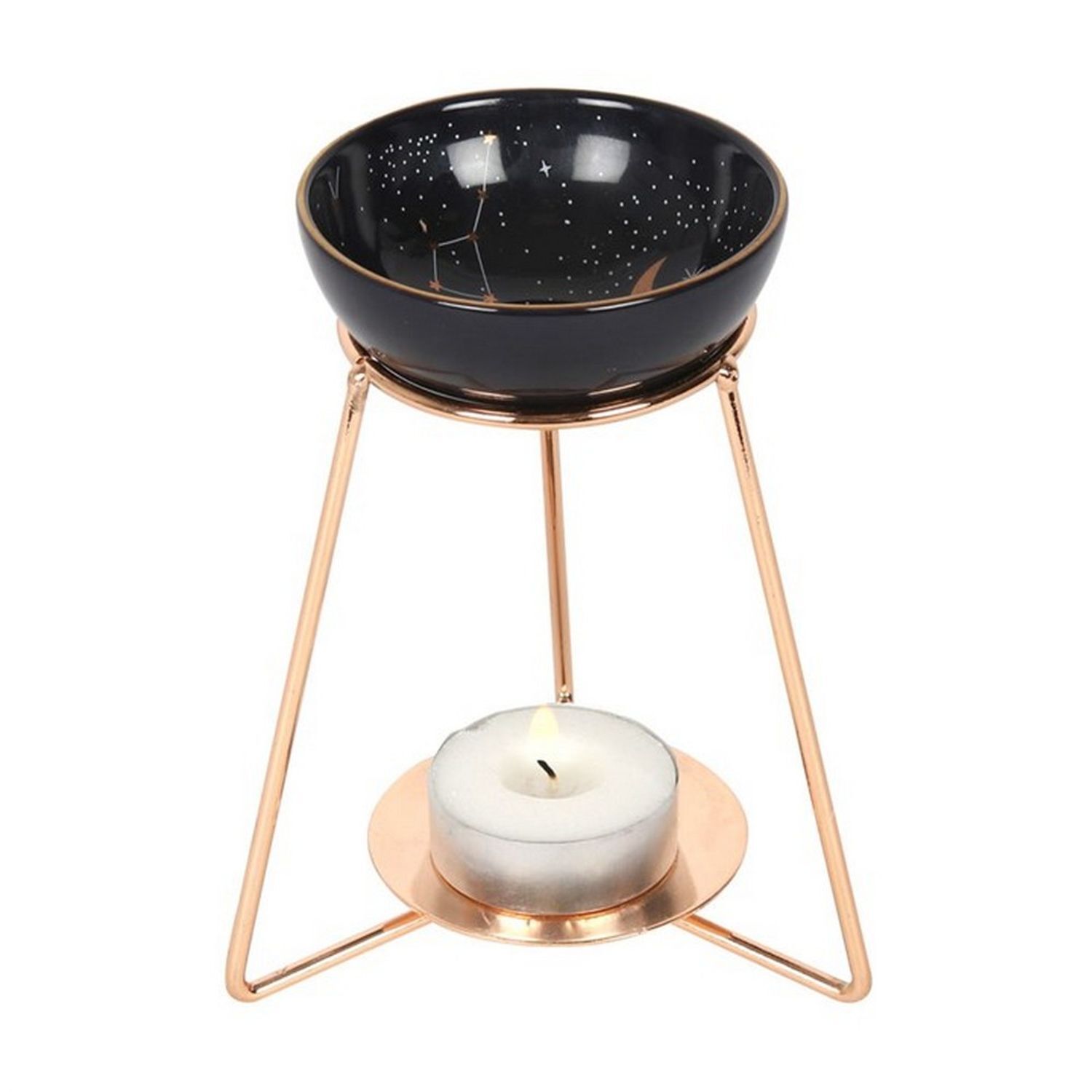 Something Different Star Sign Oil Burner - Black/Gold