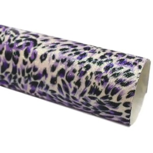 10 Sheets of A4 Animal Print Lilac Soft Touch Glitter Paper