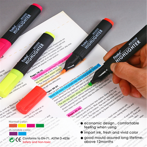 Pack of 12 Yellow Chisel Point Highlighters
