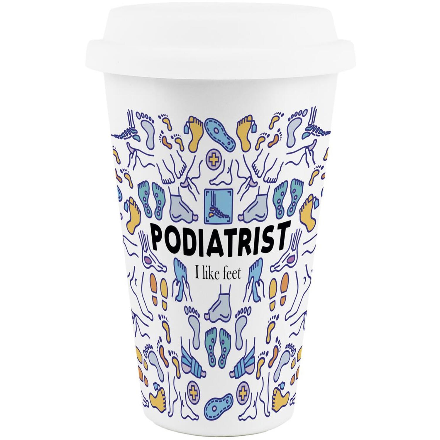 Image of Novelty Podiatrist Ceramic Travel Mug -&hellip;