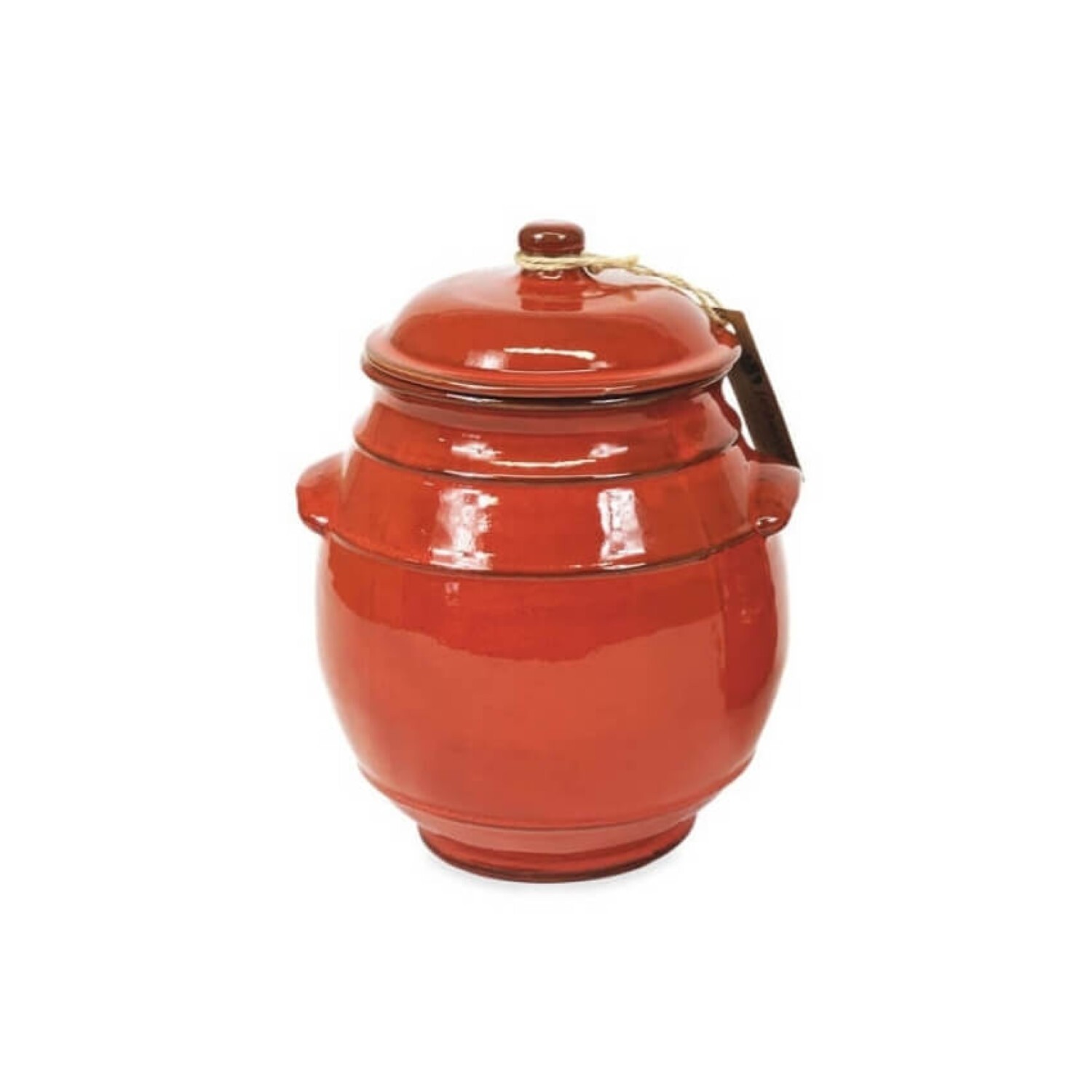 Image of Selena Storage Jar 23cm Orange -&hellip;