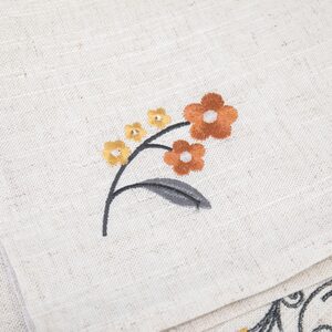 Embroidered Flowers & Bees Table Linen