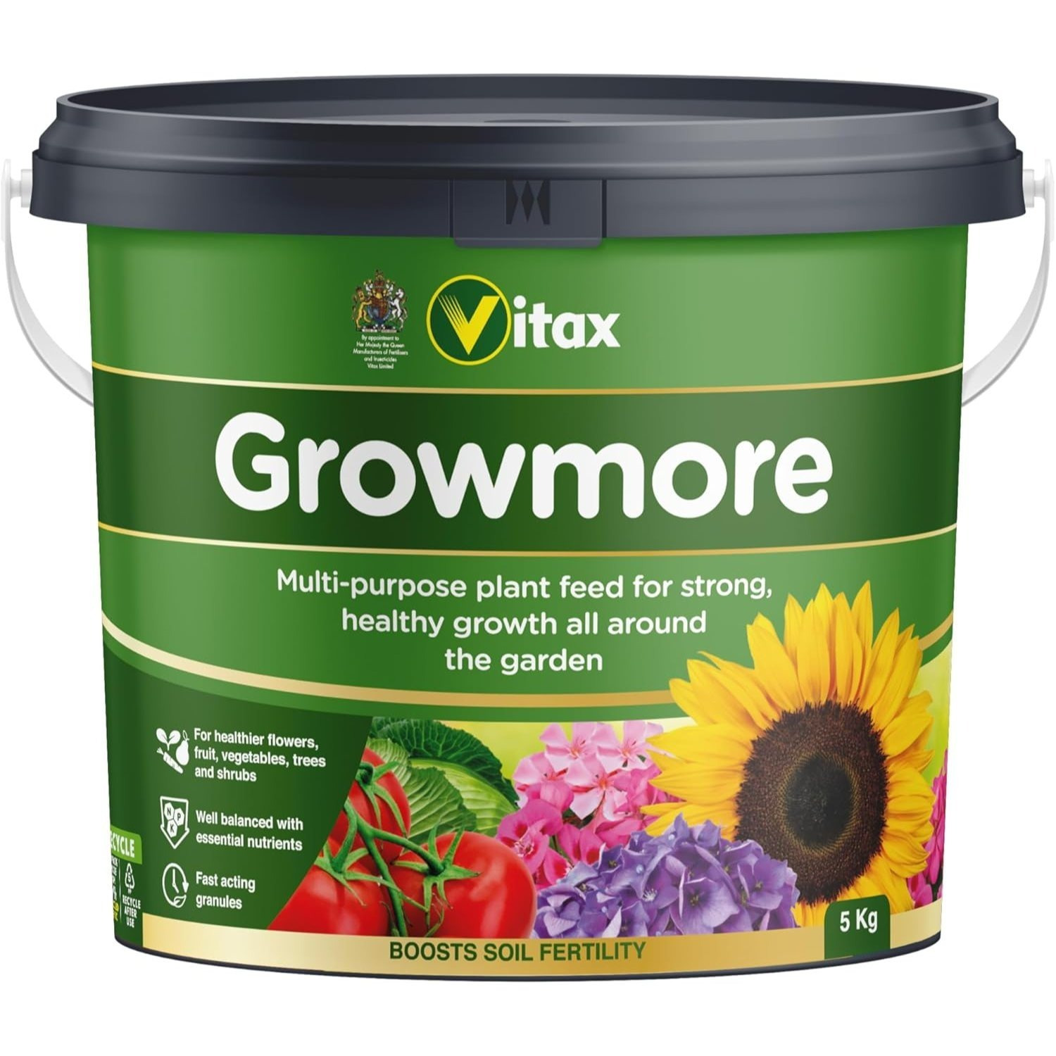 Vitax Growmore General Purpose Plant Fertiliser 5Kg - Image 2