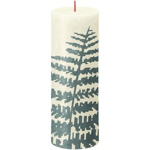 KDMD Pack of 3 Bolsius Soft Pearl and Fern Rustic Silhouette Candles