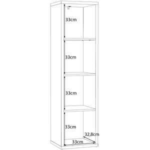Mauro 3 Shelves Storage Unit