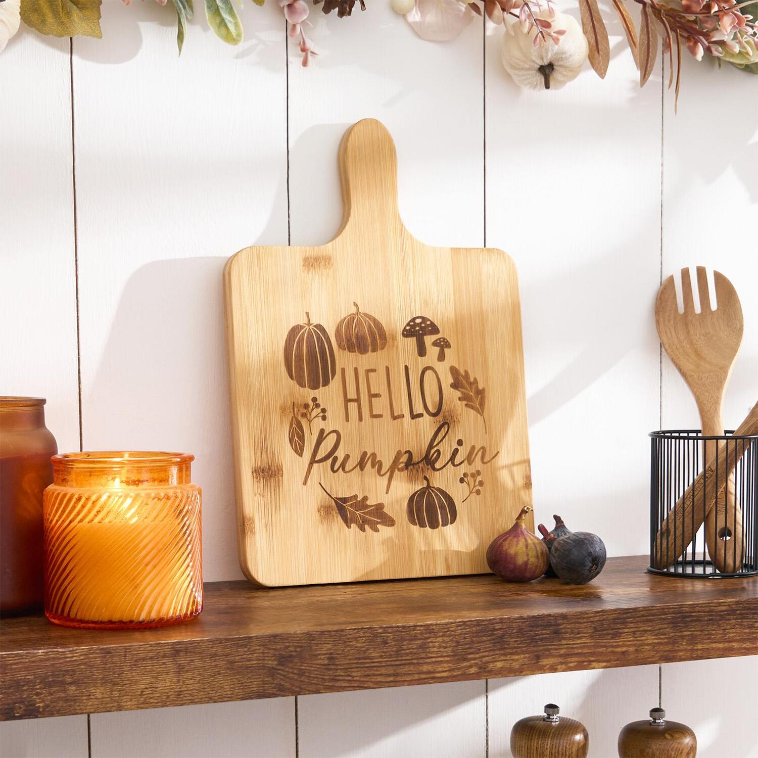 Image of OHS Bamboo Autumn Wooden Serving Board&hellip;