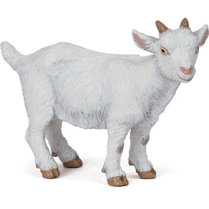 PAPO Farmyard Friends White Kid Goat Toy Figure - 51146 - 3465000511463
