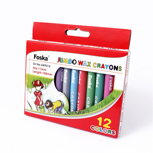 Foska Pack of 12 Jumbo Wax Crayons