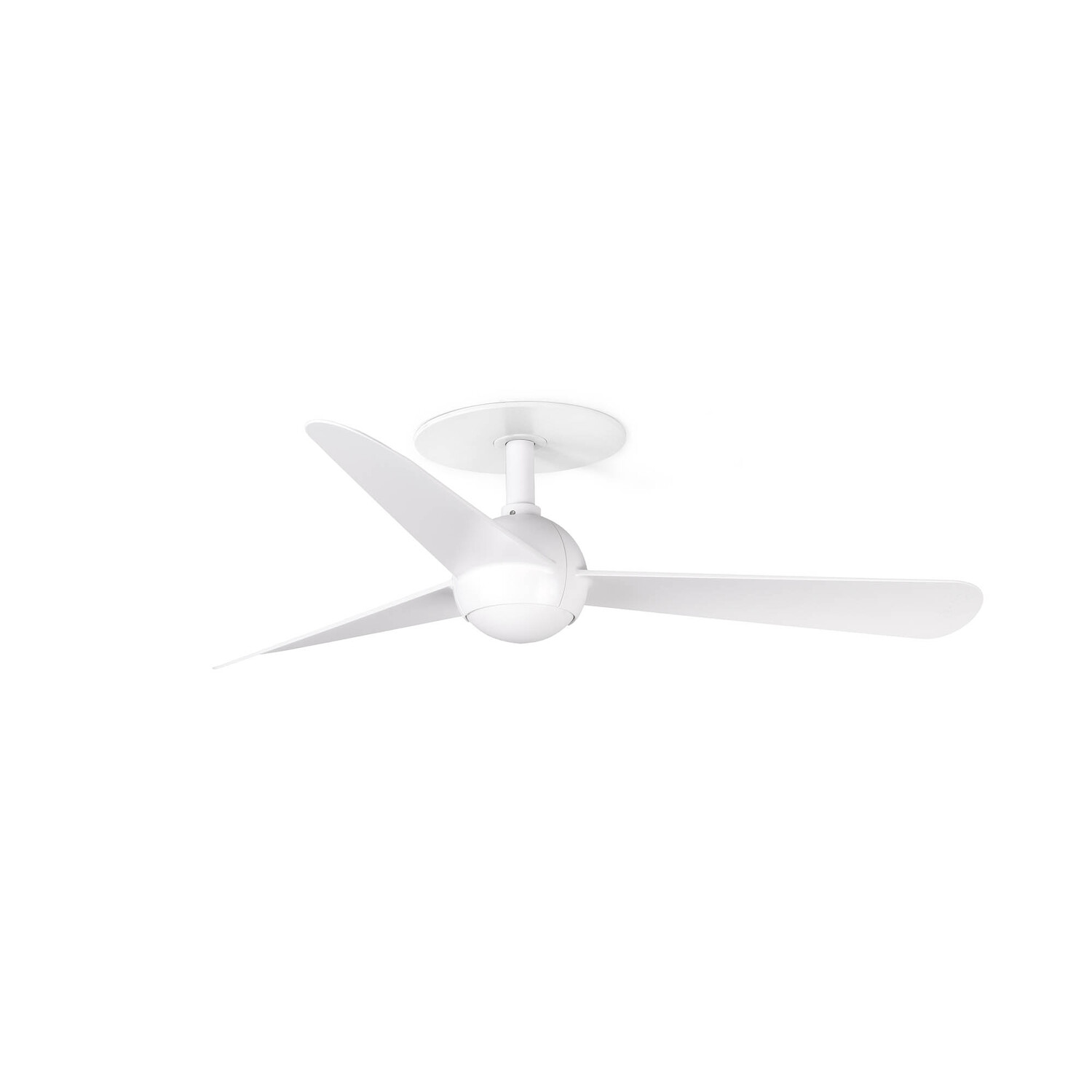 B&Q - Luminosa Sfera Recessed 90Cm Ceiling Fan Matt White - Image 2