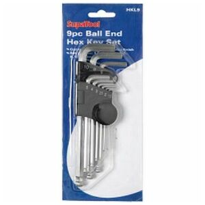 SupaTool 9 piece Metric Ball End Hex Key Set